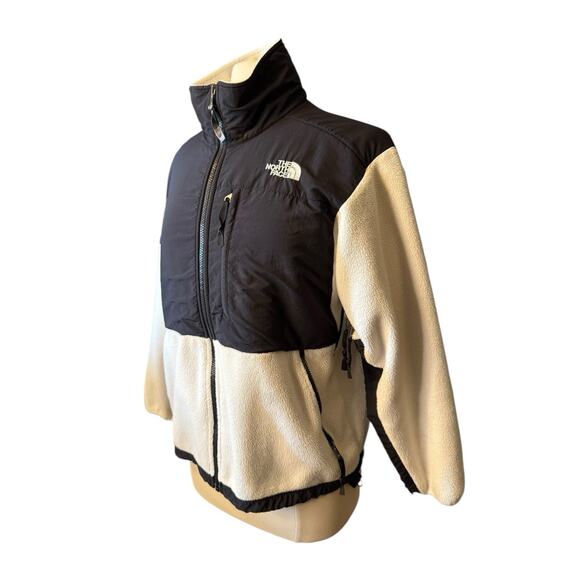 The North Face Vintage Y2K Denali Black and White Fleece Jacket Women's Medium - Picture 2 of 8